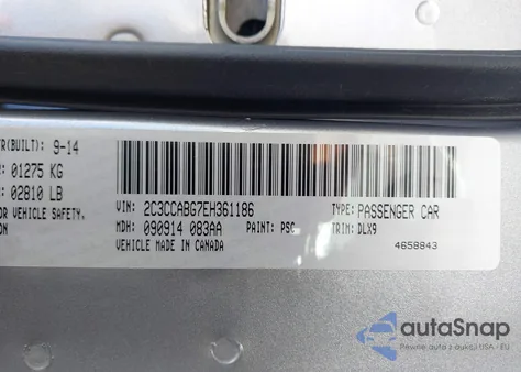 2014 Chrysler 300 300S из США, поврежденный, VIN 2C3CCABG7EH361186